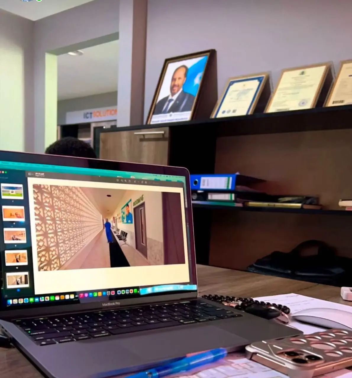 STS booking platform on a laptop