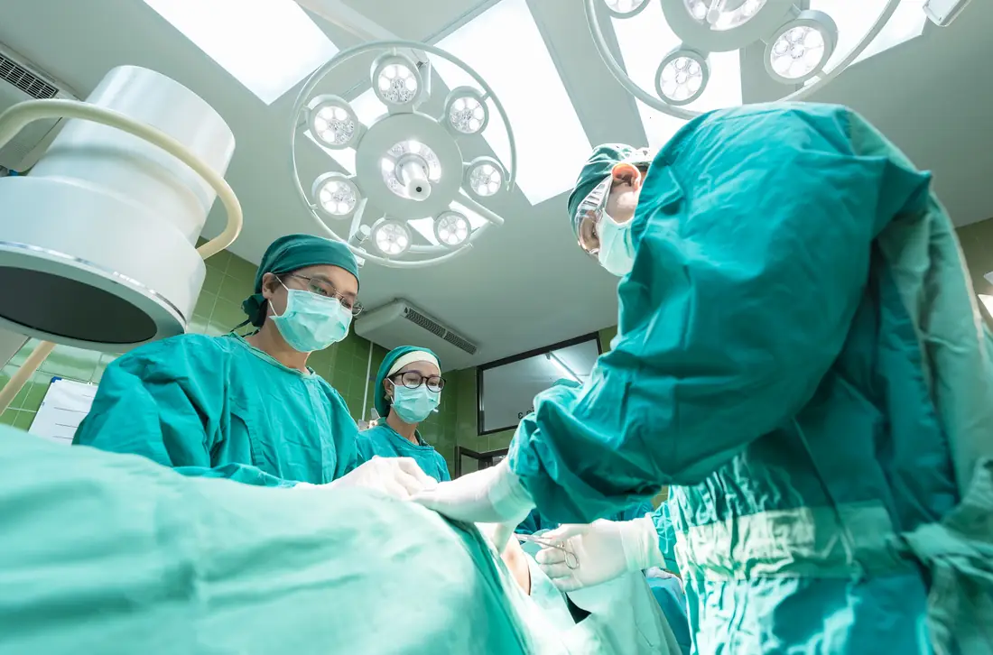 Surgical team at a partner hospital